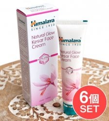 【6個セット】ＨＩＭＡＬＡＹＡ　 グロウ　フェイスクリーム - Natural Glow Kesar Face Cream 25g[Himalaya Herbals](SET-COSM-55)