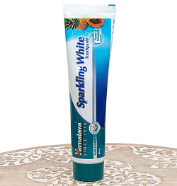 【送料無料・10個セット】インドのアーユルヴェーダ歯磨き粉 - スパークリングホワイト Sparkling White Tooth Paste 80g 【Himalaya Herbals】 - サブ2