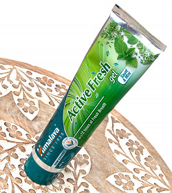 【送料無料・12個セット】インドのアーユルヴェーダ歯磨き粉 - アクティブフレッシュ Active Fresh Gel【Himalaya Herbals】 - サブ3