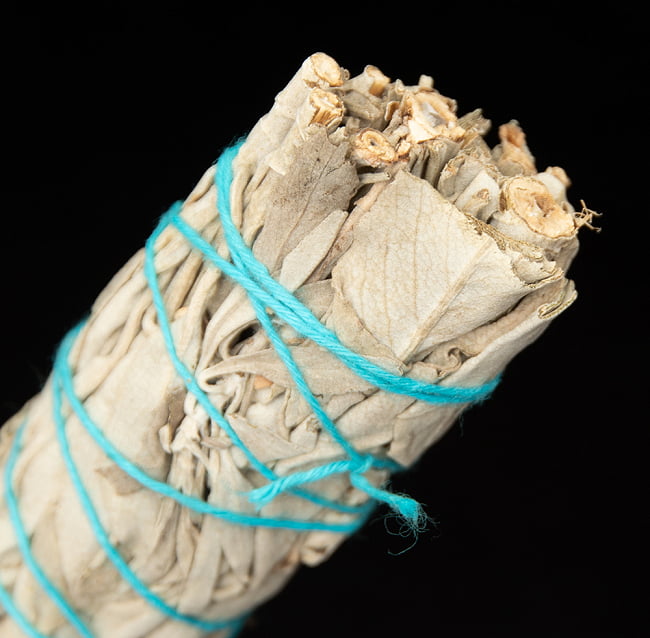 【送料無料・10個セット】カリフォルニア ホワイトセージ 無農薬 ワンド バンドル スティック [10cm  25g程度]スマッジング　浄化 5 - 端っこはこんな感じです