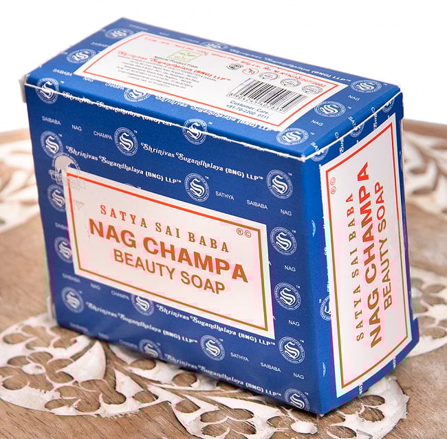 【4個セット】ナグチャンパ　ソープ - SATYA SAI BABA NAG CHAMPA BEAUTY SOAP [150g] 6 - パッケージ写真です