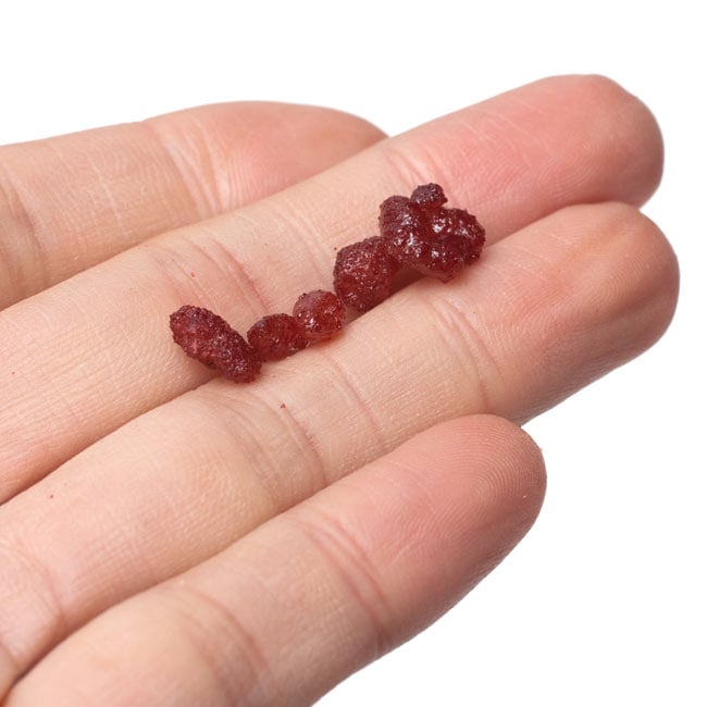 【6個セット】ドラゴンズ・ブラッド(Dragons Blood) - レジン樹脂香 4 - お香を指の上に乗せてみました