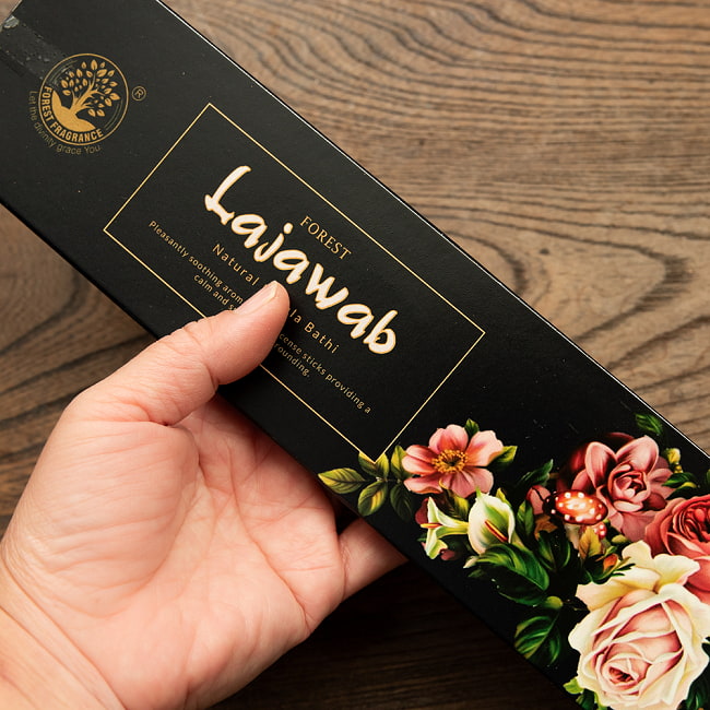 【6個セット】ナチュラルマサラ香 - Lajawab　Natural Masala Bathi 5 - サイズはこんな感じ。一般的なお香のサイズです
