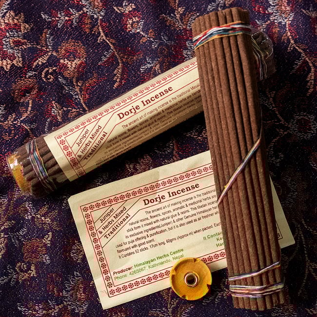 【6個セット】Dorje Incense -ドルジェ香 2 - パッケージと中身です。
