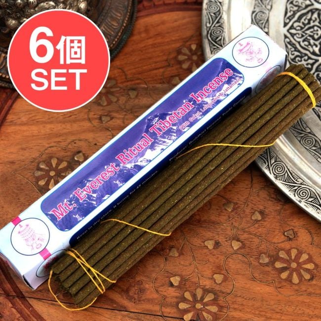 【6個セット】Mt.Everest Ritual Tibetan Incense -エベレスト香の写真セット,チベット香,お香,インセンス
