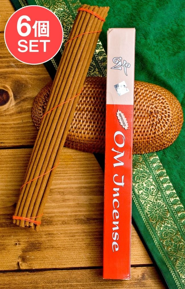 【6個セット】OM Incense -オームチベタン香の写真セット,チベット香,お香,インセンス,ネパール香