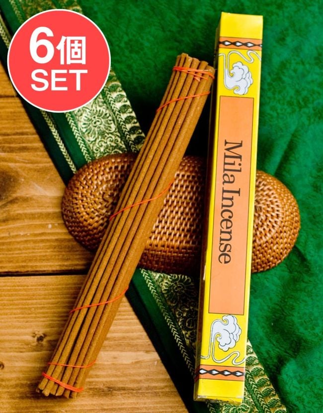 【6個セット】Mila Incense -聖地ミーラ香の写真セット,チベット香,お香,インセンス,ネパール香