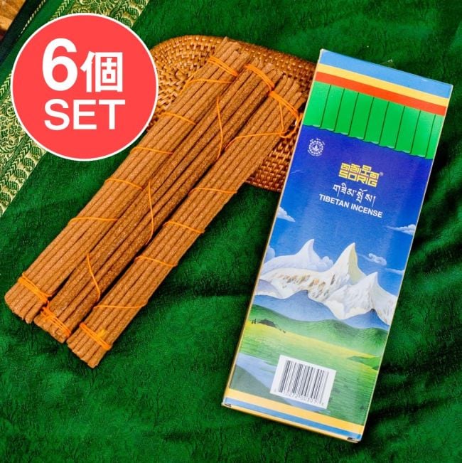 【6個セット】【約60本入り】Sorig チベタンインセンス【メン・ツィー・カンのお香】の写真セット,チベット香,お香,インセンス,ネパール香