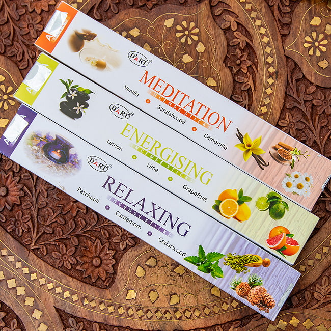 【6個セット】D‘ART - AROMA INCENSE 6種のスペシャルブレンドセット 4 - 瞑想、活性化、リラックス
