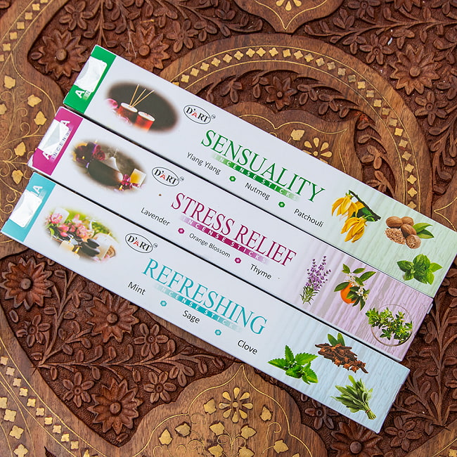 【6個セット】D‘ART - AROMA INCENSE 6種のスペシャルブレンドセット 5 - 感性を磨く、ストレスからの開放、リフレッシュ