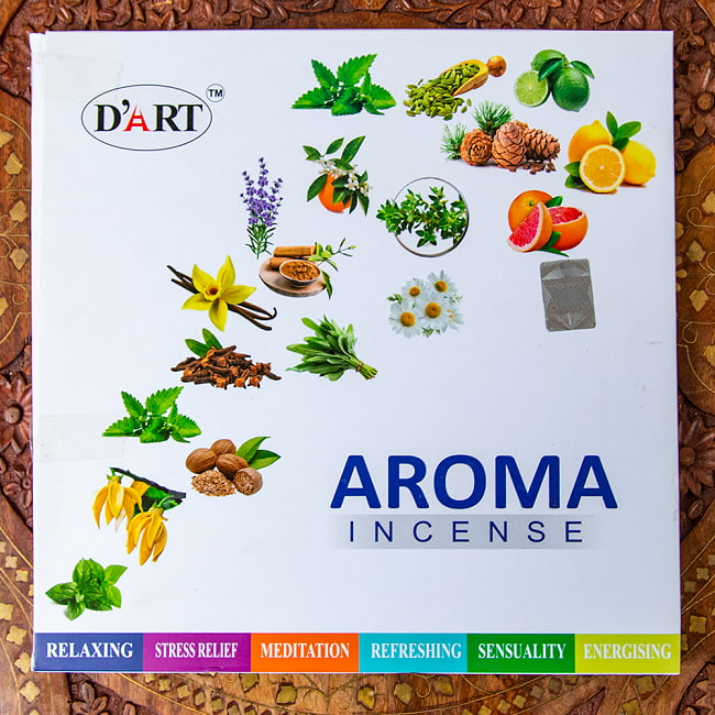 【6個セット】D‘ART - AROMA INCENSE 6種のスペシャルブレンドセット 6 - このような箱にセットではいっています。