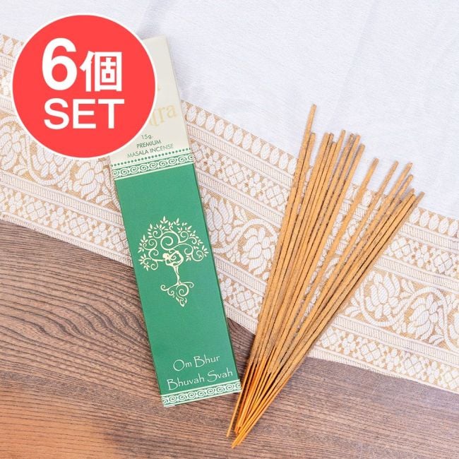 【6個セット】スティック香 [Song of India] マントラシリーズ -yoga mantraの写真セット,ギフト,スティック香,アロマ,フレグランス,お香,プレゼント,マントラ,Song of India