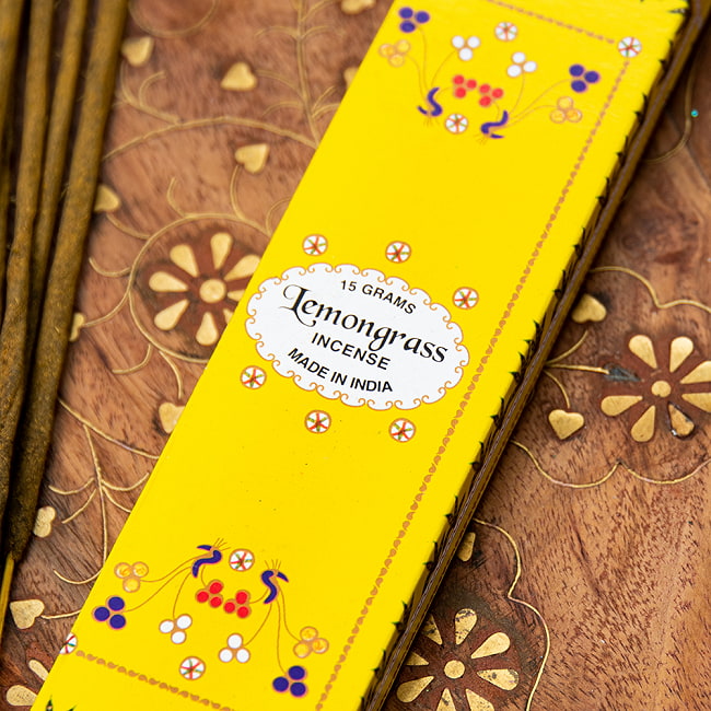 【6個セット】FLORA AGARBATI香 - Lemongrass（レモングラス） 3 - パッケージの拡大写真です