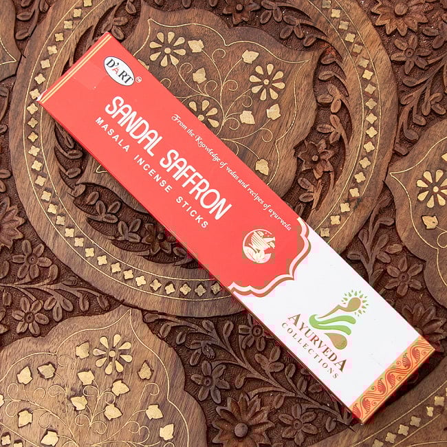 【6個セット】D‘ART - Ayurveda Collection香 - SANDAL SAFFRON香 2 - パッケージ全体写真です