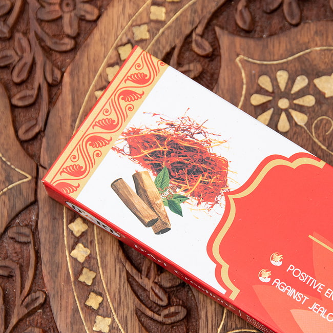 【6個セット】D‘ART - Ayurveda Collection香 - SANDAL SAFFRON香 4 - テーマに沿ったマークが可愛い