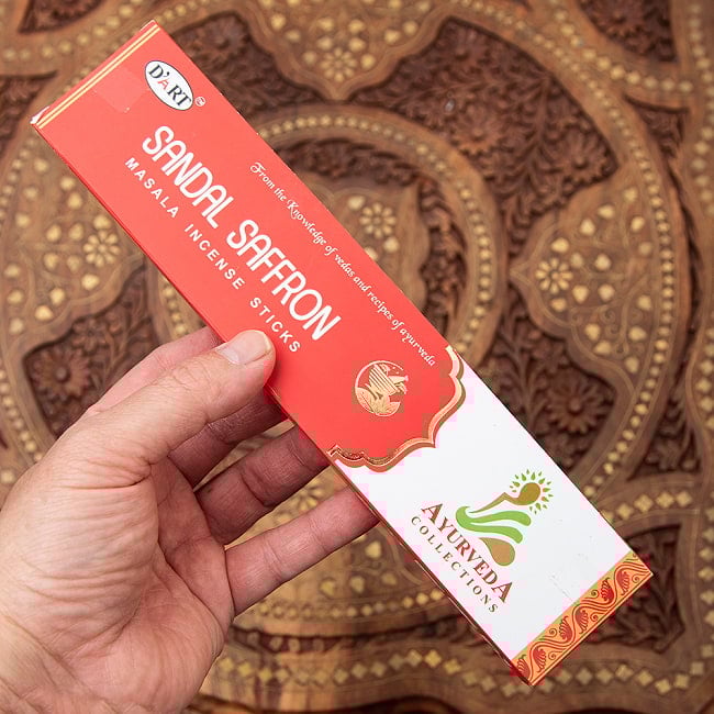 【6個セット】D‘ART - Ayurveda Collection香 - SANDAL SAFFRON香 5 - 一般的なお香のサイズです。