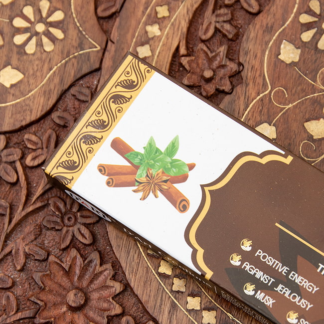 【6個セット】D‘ART - Ayurveda Collection香 - CINNAMON香 4 - テーマに沿ったマークが可愛い