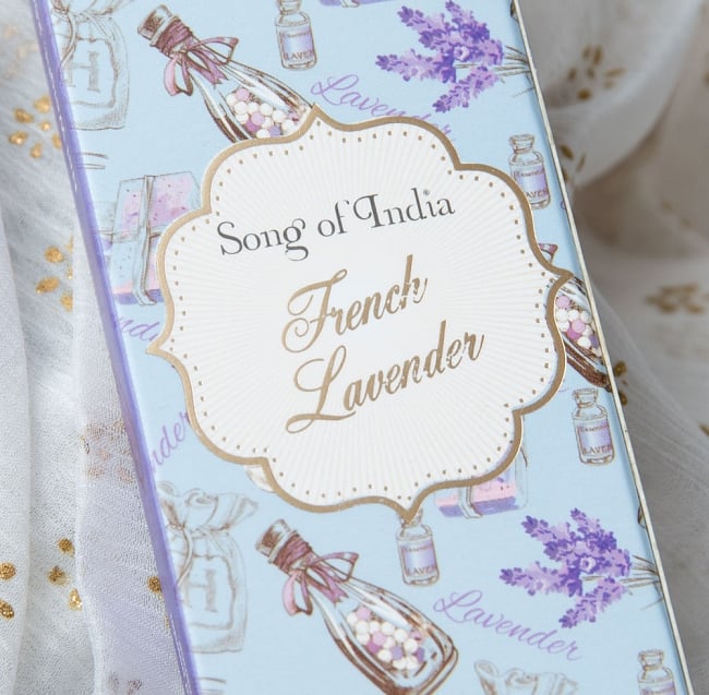 【6個セット】Song of India - Little Pleasures香 - FrenchLavender 3 - 斜めからパッケージを撮影しました