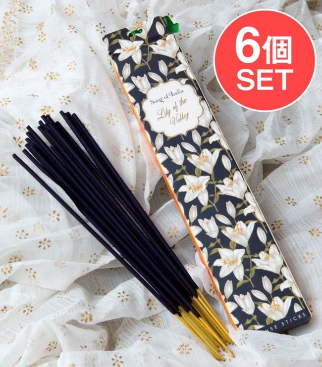 【6個セット】Song of India - Little Pleasures香 - 谷に咲く百合の香りの写真