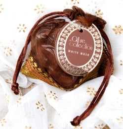 【6個セット】オーガンジーの袋入りコーンお香セット - ホワイト・ムスク - サブ2