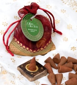 【6個セット】オーガンジーの袋入りコーンお香セット -Mountain Rose- - サブ4