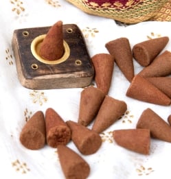 【6個セット】オーガンジーの袋入りコーンお香セット -Mountain Rose- - サブ5