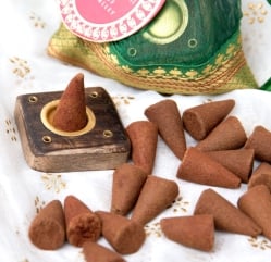 【6個セット】オーガンジーの袋入りコーンお香セット - 谷に咲く百合 - サブ5