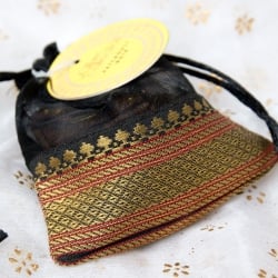 【6個セット】オーガンジーの袋入りコーンお香セット - パチュリー・ノワール - サブ3