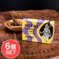 【6個セット】Meera コーン香 Sandal (白檀)の香り - メイン