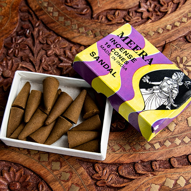 【6個セット】Meera コーン香 Sandal (白檀)の香り 4 - 内容量はこれくらいになります。