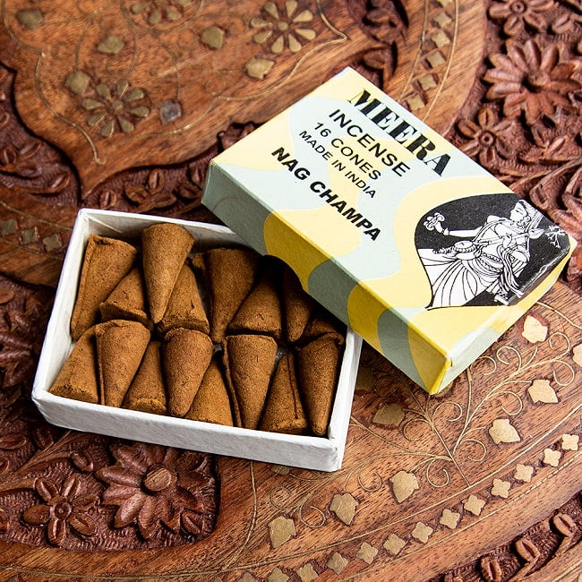 【6個セット】Meera コーン香 Nag Champa (ナグチャンパ)の香り 4 - 内容量はこれくらいになります。