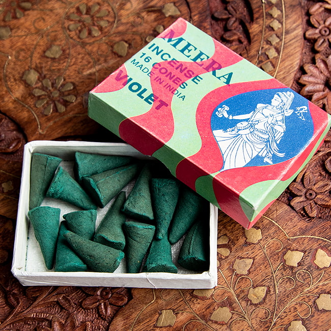 【6個セット】Meera コーン香 Violet（スミレ）の香り 4 - 内容量はこれくらいになります。