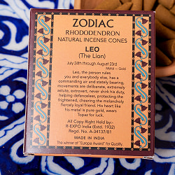 【6個セット】〔しし座〕シャクナゲの香り　ゾディアック　黄道十二星座のコーン香 - サブ4