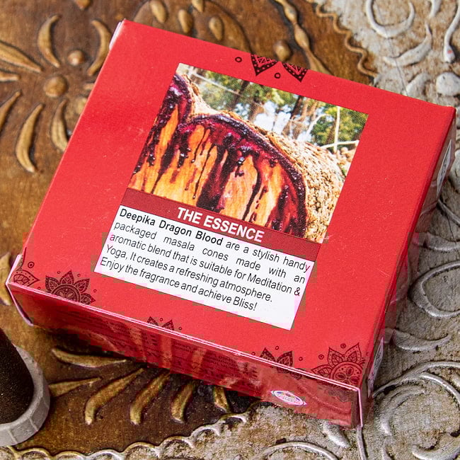 【6個セット】Deepika コーン香 Dragon Blood 3 - パッケージ裏面の写真です。
