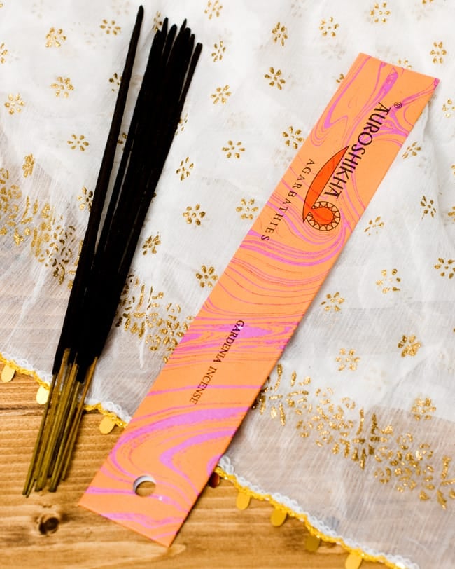 【6個セット】オウロシカ香 - クチナシ(GARDENIA)の香り 2 - スティック状のお香です。一本一本丁寧に作られています。