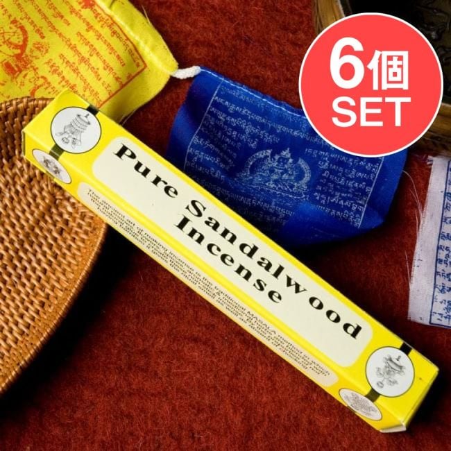 【6個セット】Pure Sandalwood ピュア・サンダルウッドのチベット香の写真