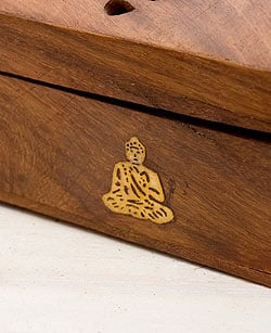 シーシャムウッド 山型お香立て - ブッダ - サブ2