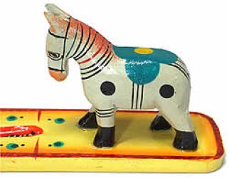 木製ハンドペイントお香立て - 馬の商品写真