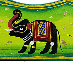 船形お香立 - 象(緑) - サブ5