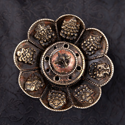 チベット香用蓮型お香立て【約10cm×約8cm】 - サブ4