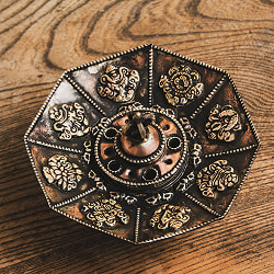 チベット香用蓮型お香立て【約13cm×約9cm】 - サブ2