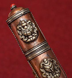 ネパールの円柱型お香箱 - 小 - サブ2