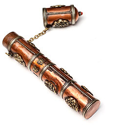 ネパールの円柱型お香箱 - 小 - サブ4