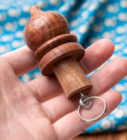 インドの木製 タワー型お香立て【縦36cm】 - サブ2