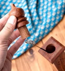 インドの木製 タワー型お香立て【縦36cm】 - サブ3