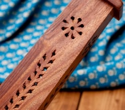 インドの木製 タワー型お香立て【縦36cm】 - サブ5