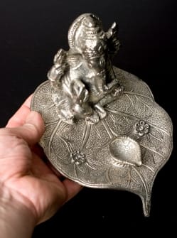 ホワイトメタルのガネーシャ香立て - サブ5