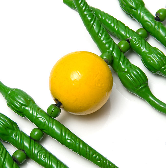 インドの魔除け - グリーンの商品写真 3枚目 レモンの拡大です