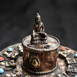 チベット香用アンティークお香立て[直径：約10.5cm] - サブ2