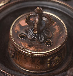 チベット香用アンティークお香立て[直径：約13.5cm] - サブ3